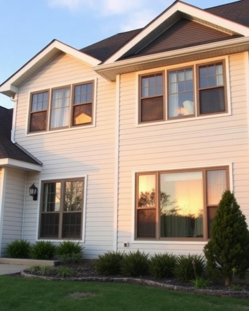 Freshly cleaned suburban Minnesota home with sparkling windows